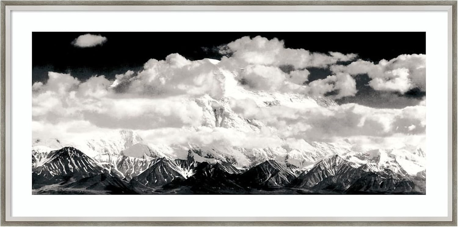 Amanti Art Dsw01252 19-5/8" X 39" "Mount Mckinley Range, Clouds, Denali National Park,