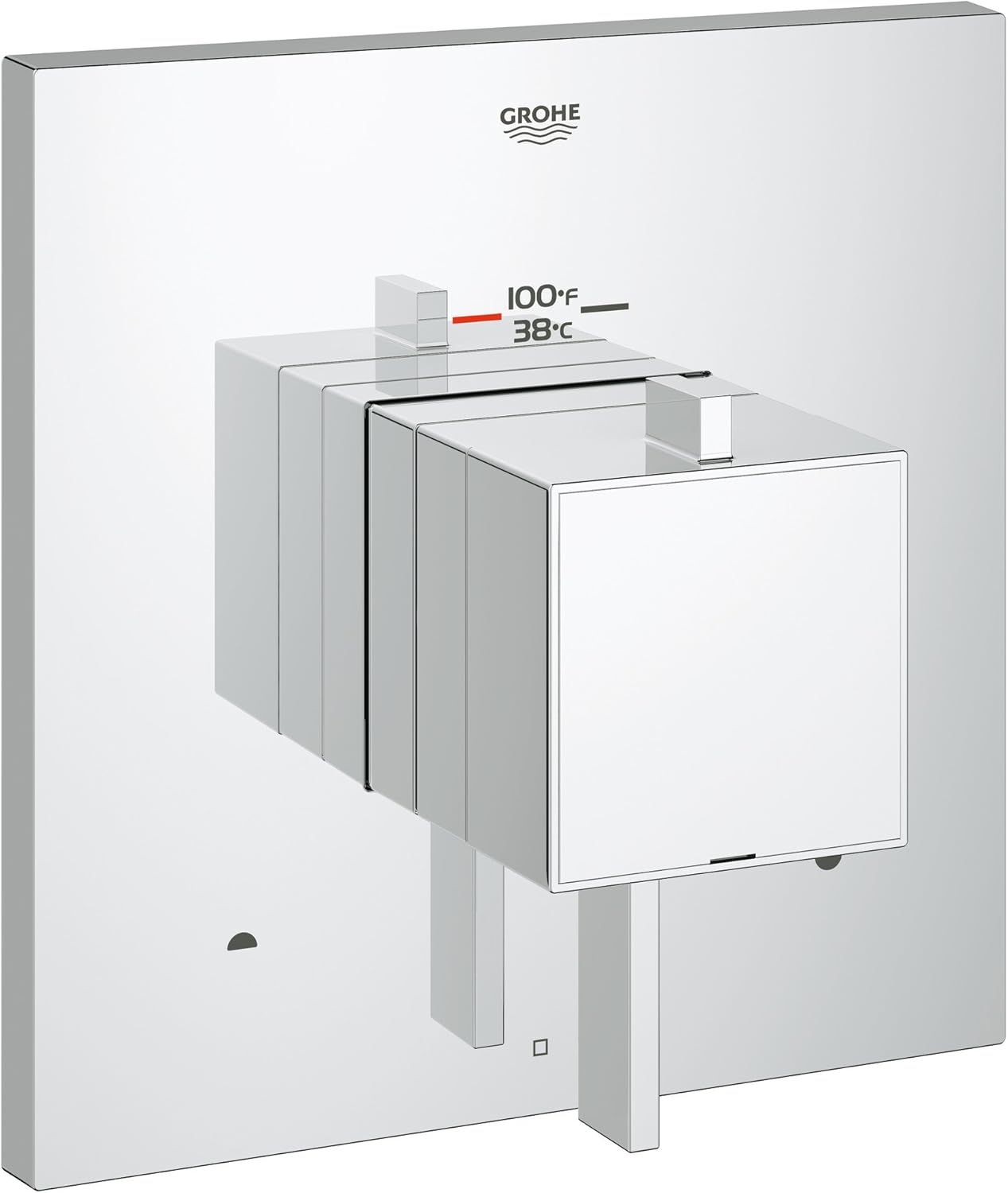 Grohflex Square Dual Function Thermostatic Faucet Trim