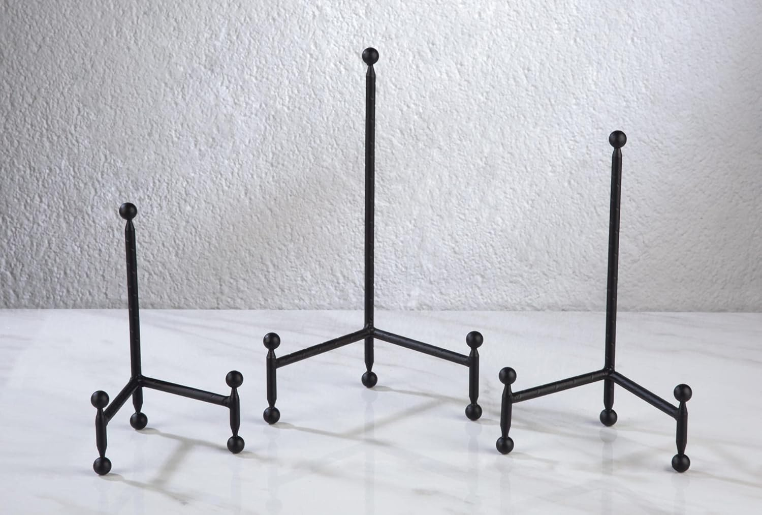 Black Powder Coated Metal Tripod Easel Display Stand