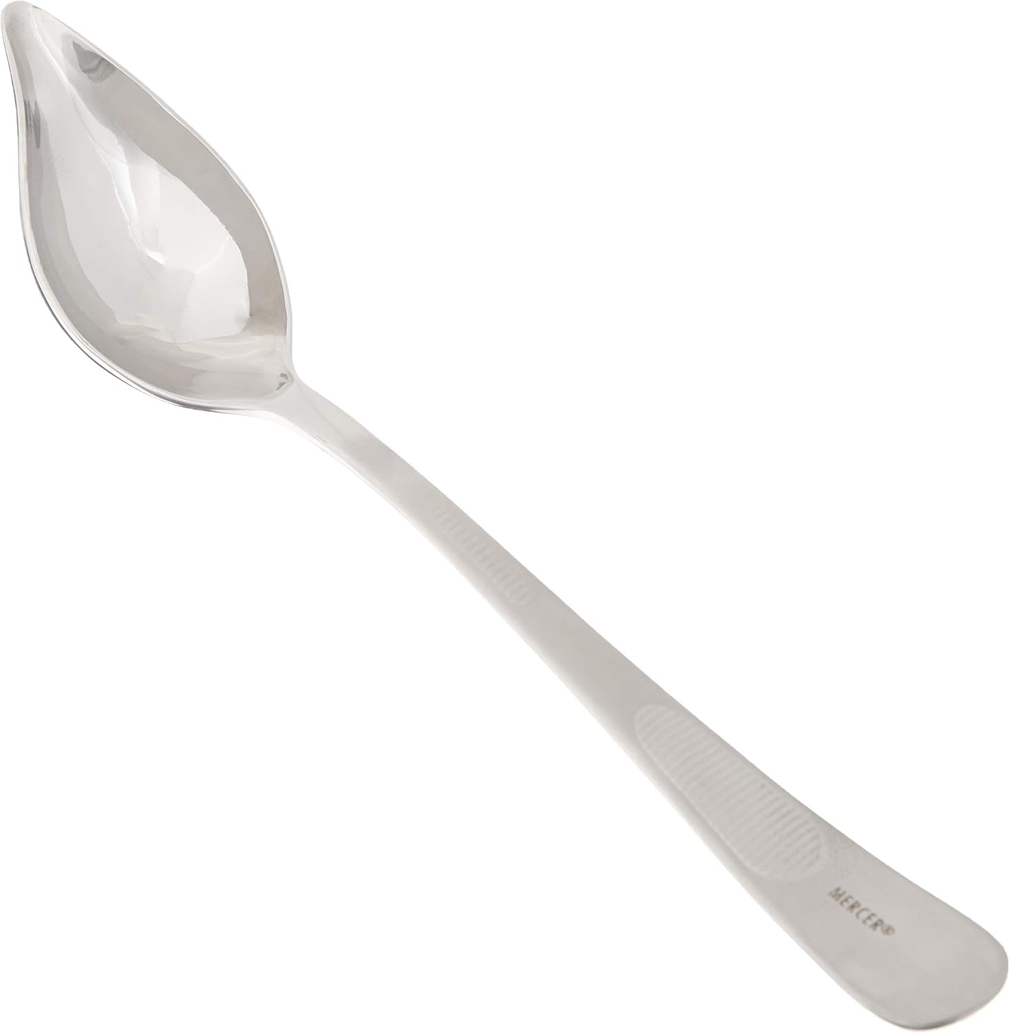 Petite Silver Stainless Steel Saucier Spoon with Spout