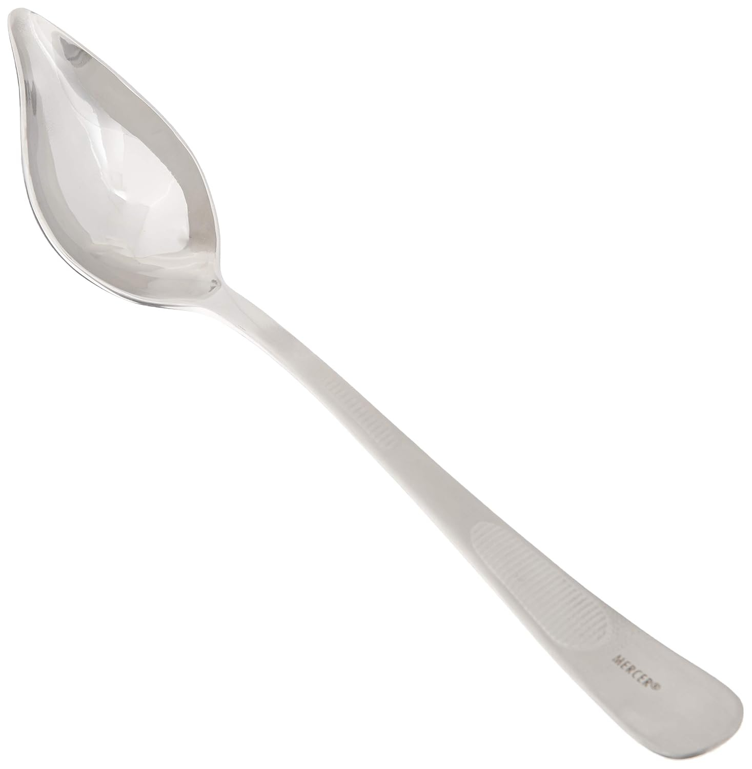 Petite Silver Stainless Steel Saucier Spoon with Spout