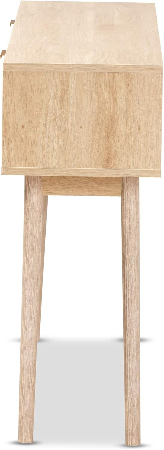 Baxton Studio Baird Console Tables, Oak Brown