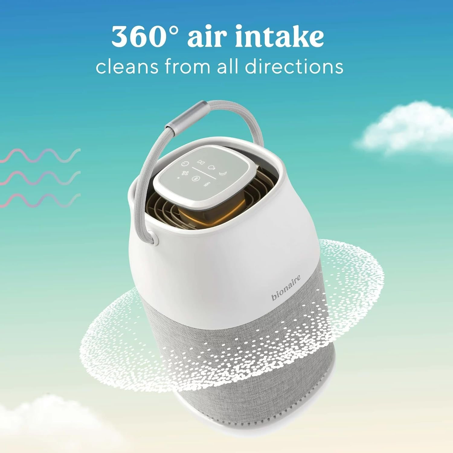 Bionaire True HEPA 360 UV Air Purifier, Home Air Purifier with True HEPA Air Filter, Medium Room (BAP0041UVWH)