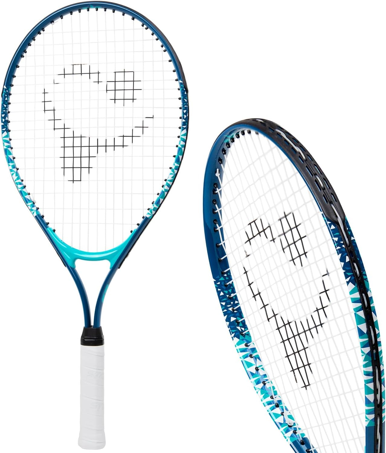 Kids Tennis Racket with Training Videos – Aluminum Youth Tennis Racket with Neoprene Handle for Children Age 5-12 – Learn Faster and Play Better by Street Tennis Club