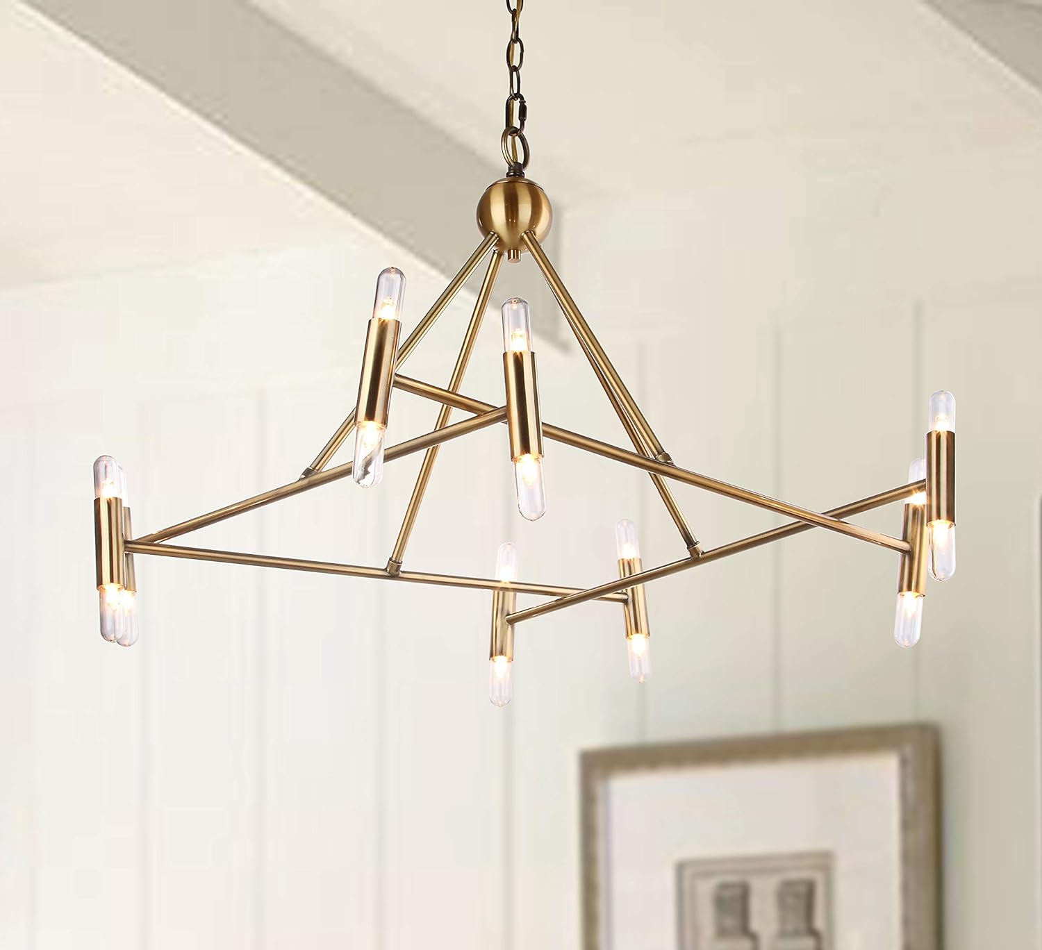 Hegarty 16 Light 36" Chandelier - CHA4006 - Brass - Safavieh