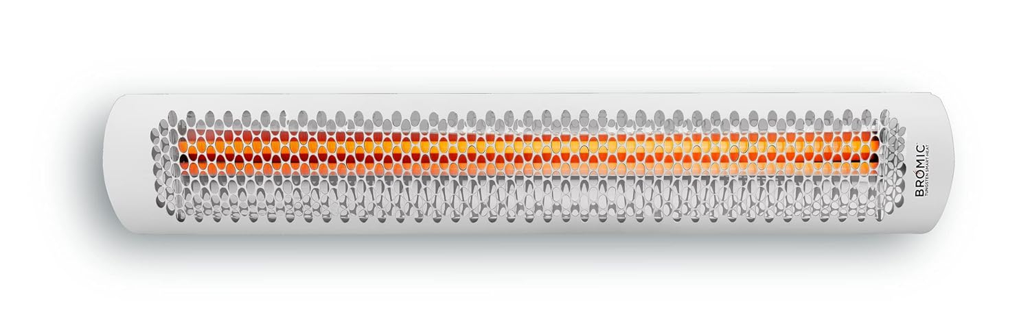 Bromic Heating  White Tungsten Smart-Heat Electric Outdoor Patio White Heater - 220-240V - 6000W