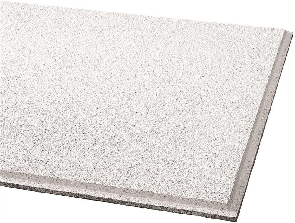 24" White Medium Texture Acoustic Ceiling Tile