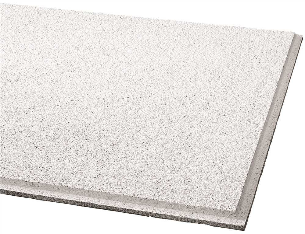 24" White Medium Texture Acoustic Ceiling Tile