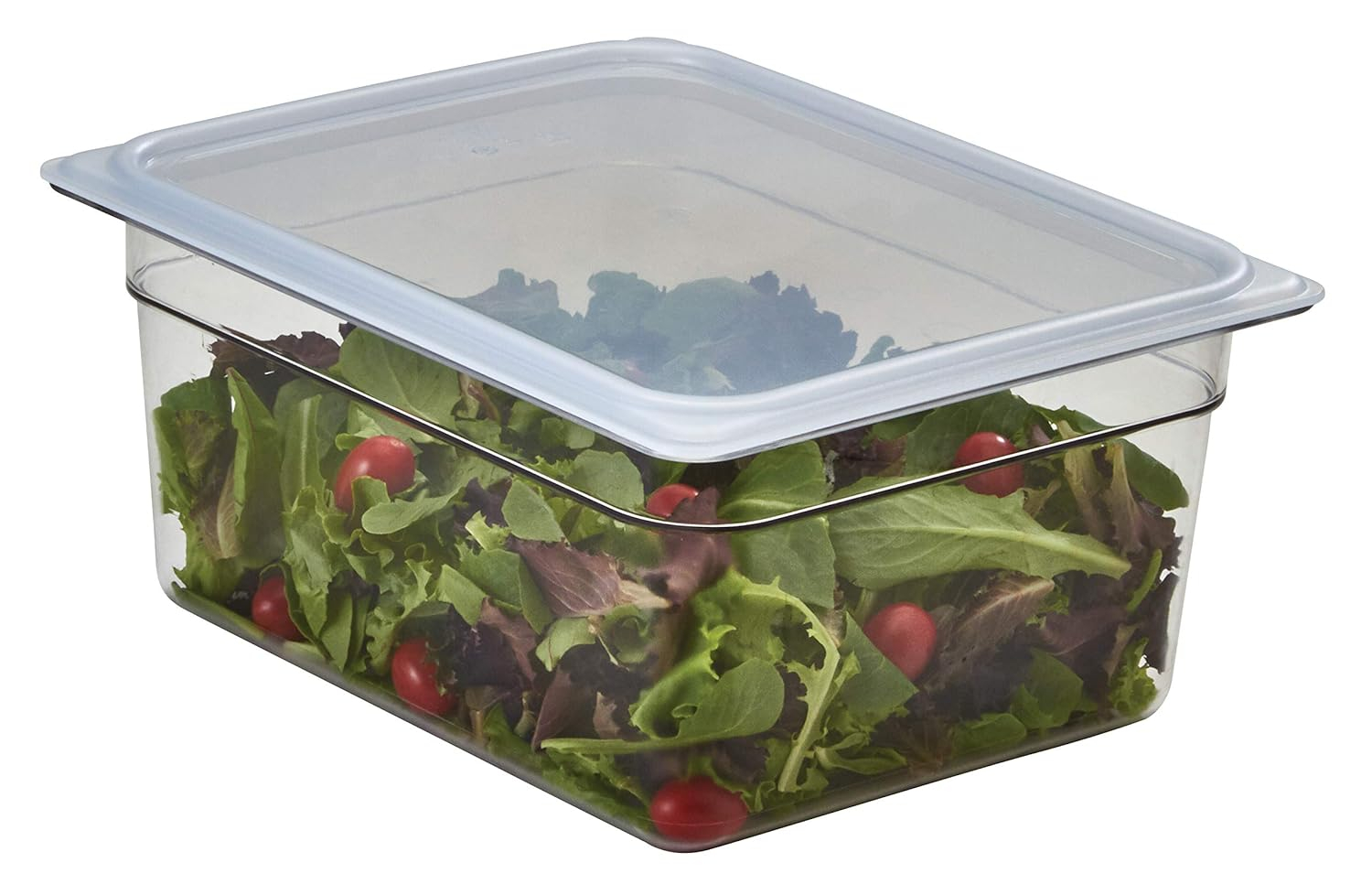 Clear 6" Deep Half-Size Polycarbonate Food Storage Pan