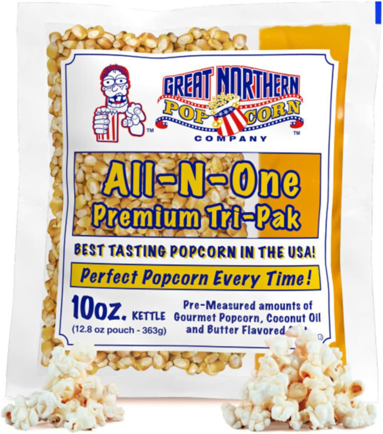10oz All-in-One Butter Popcorn Packs for Machines, 24 Case