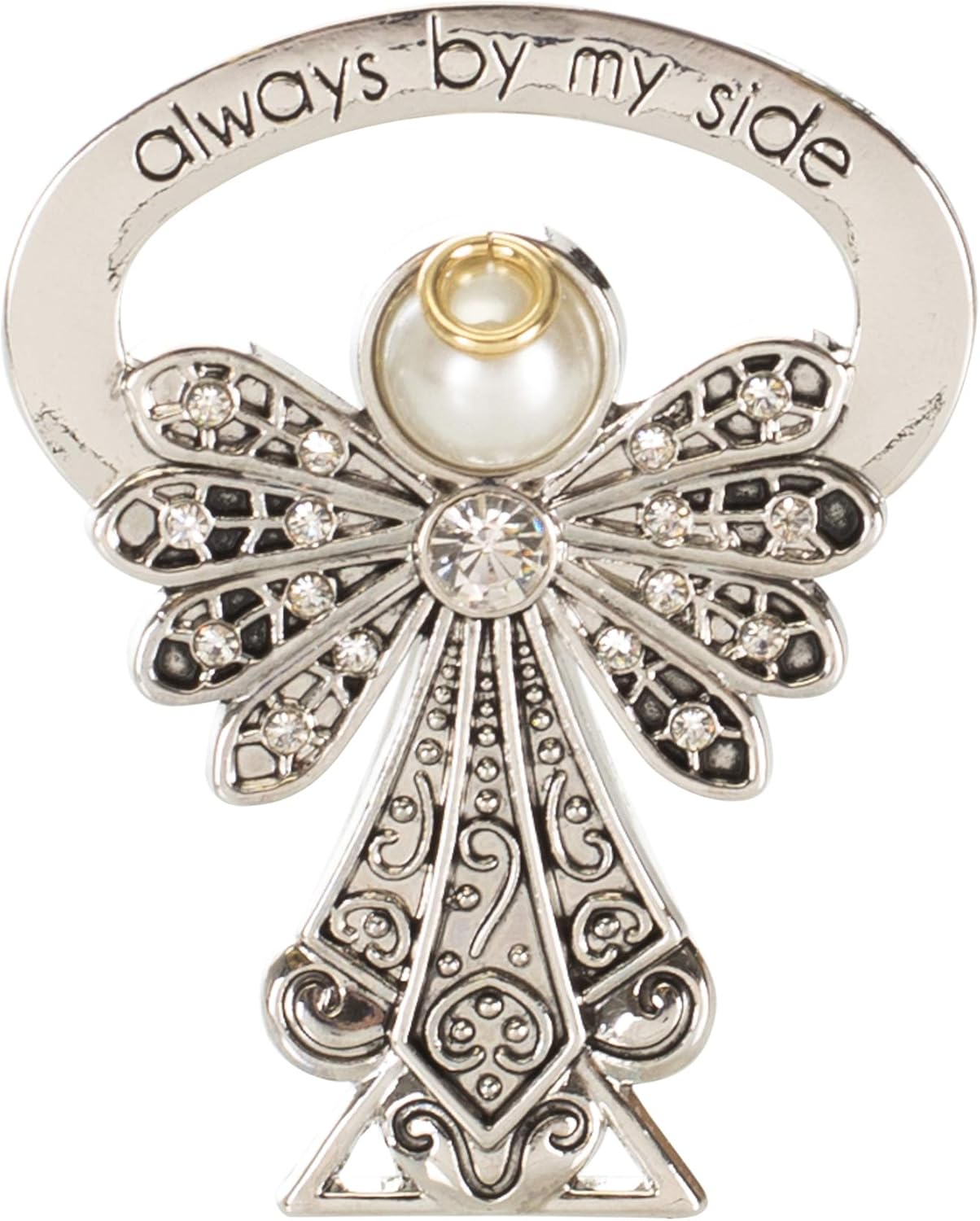 Roman, 2.5" RHD BEDSIDE ANGEL-CRYSTAL CRYSTAL WINGS BEDSIDE CARDING