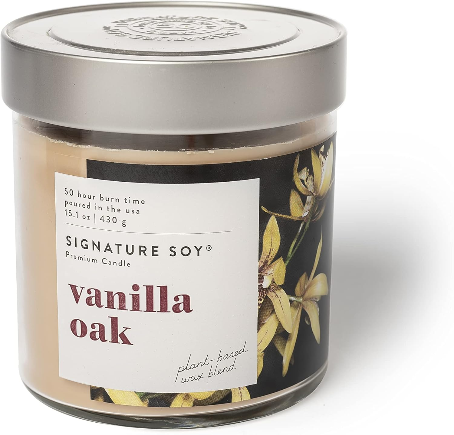 Signature Soy Signature Soy Lidded Vanilla Oak Scented Candle