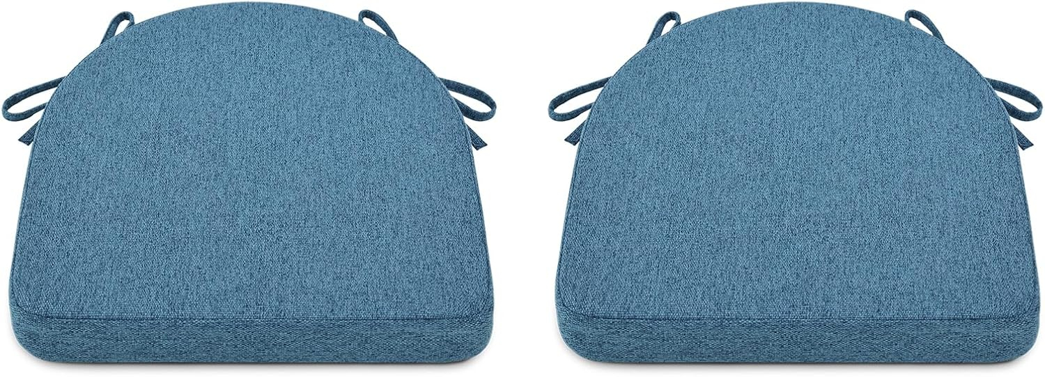 Chair Cushions for Dining Chairs Set of 2 - Blue