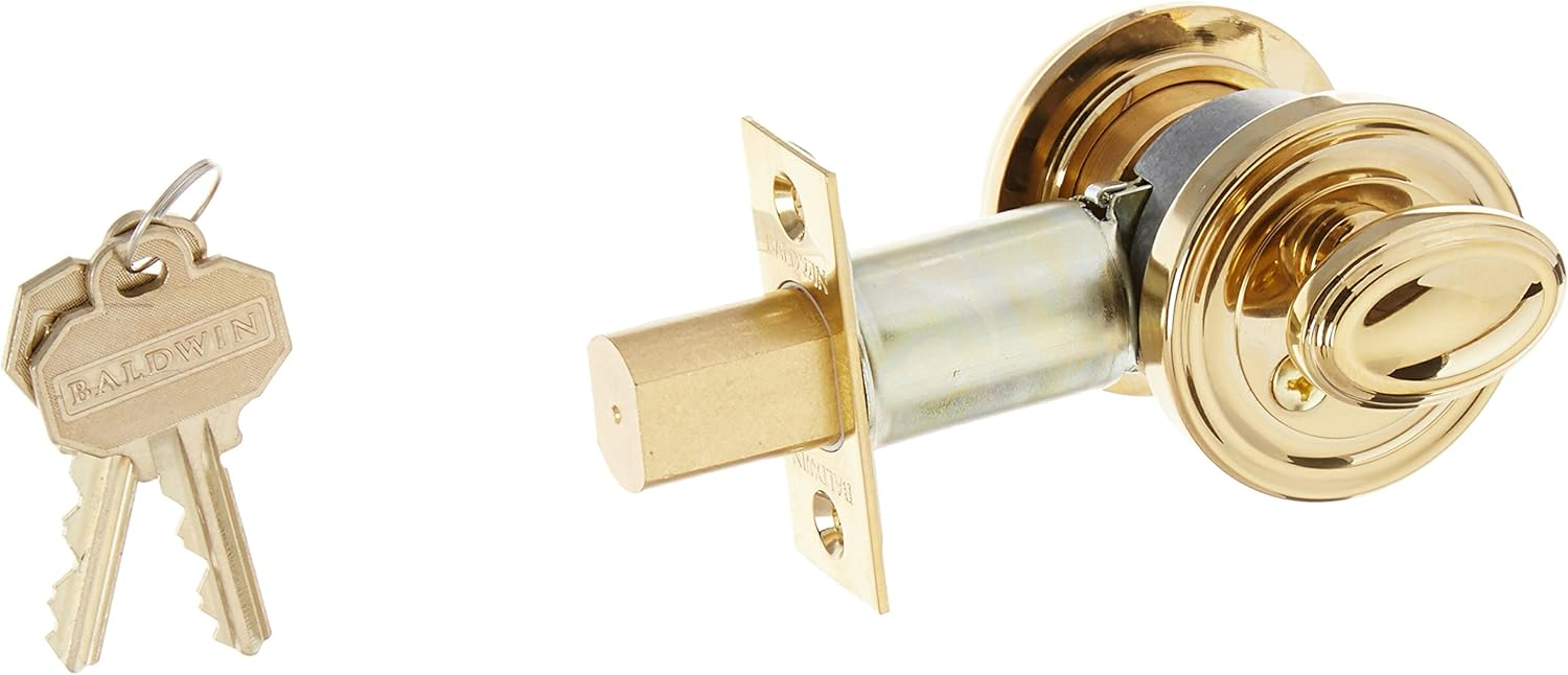 Traditional Single Cylinder Deadbolt for 1-5/8" Bore Hole