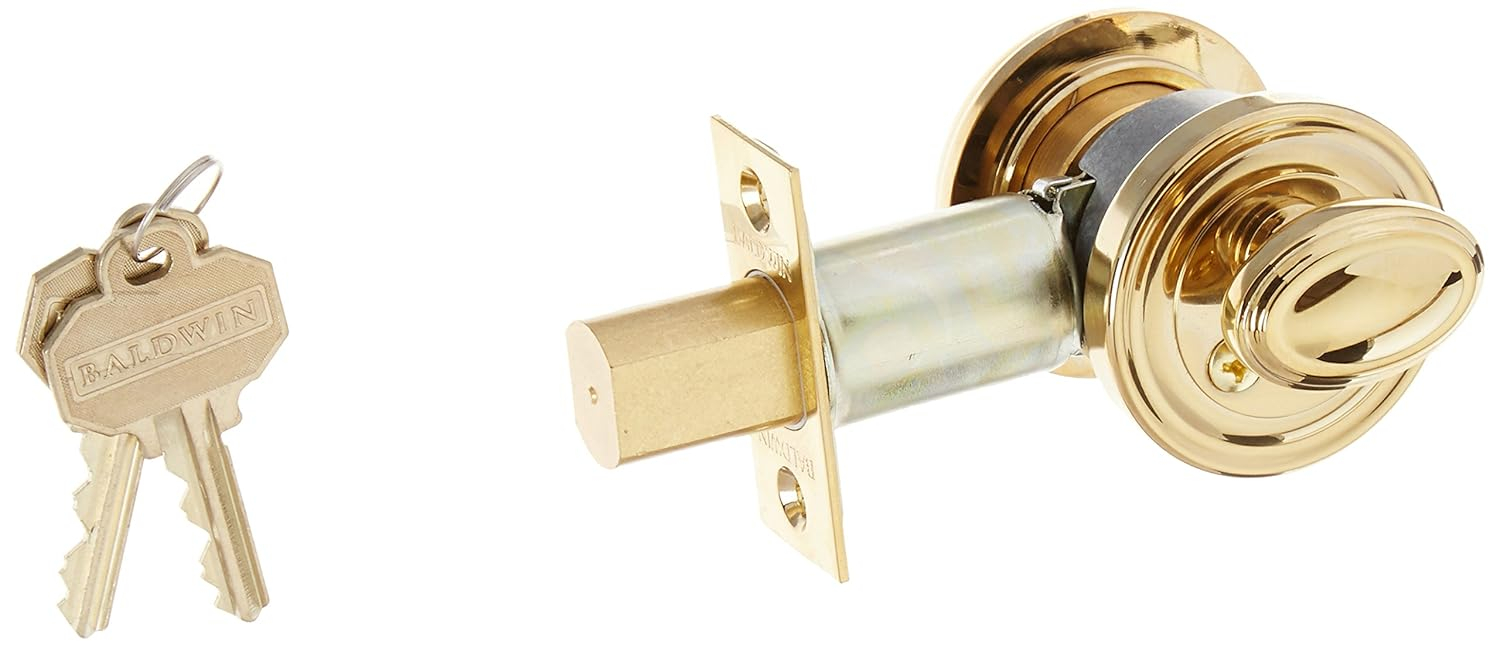 Traditional Single Cylinder Deadbolt for 1-5/8" Bore Hole