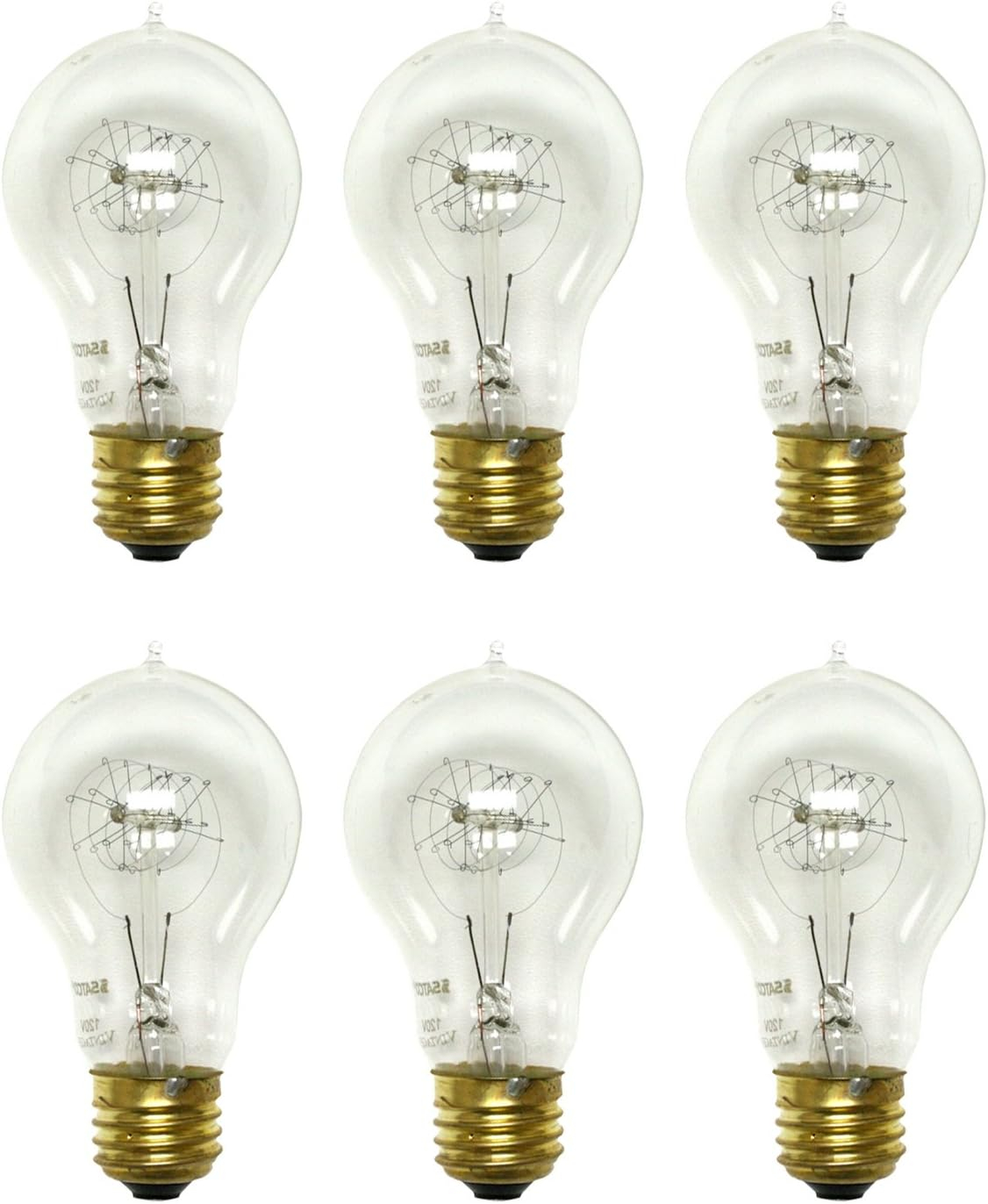 Vintage Clear Quad Loop Filament Incandescent Edison Bulb, A19