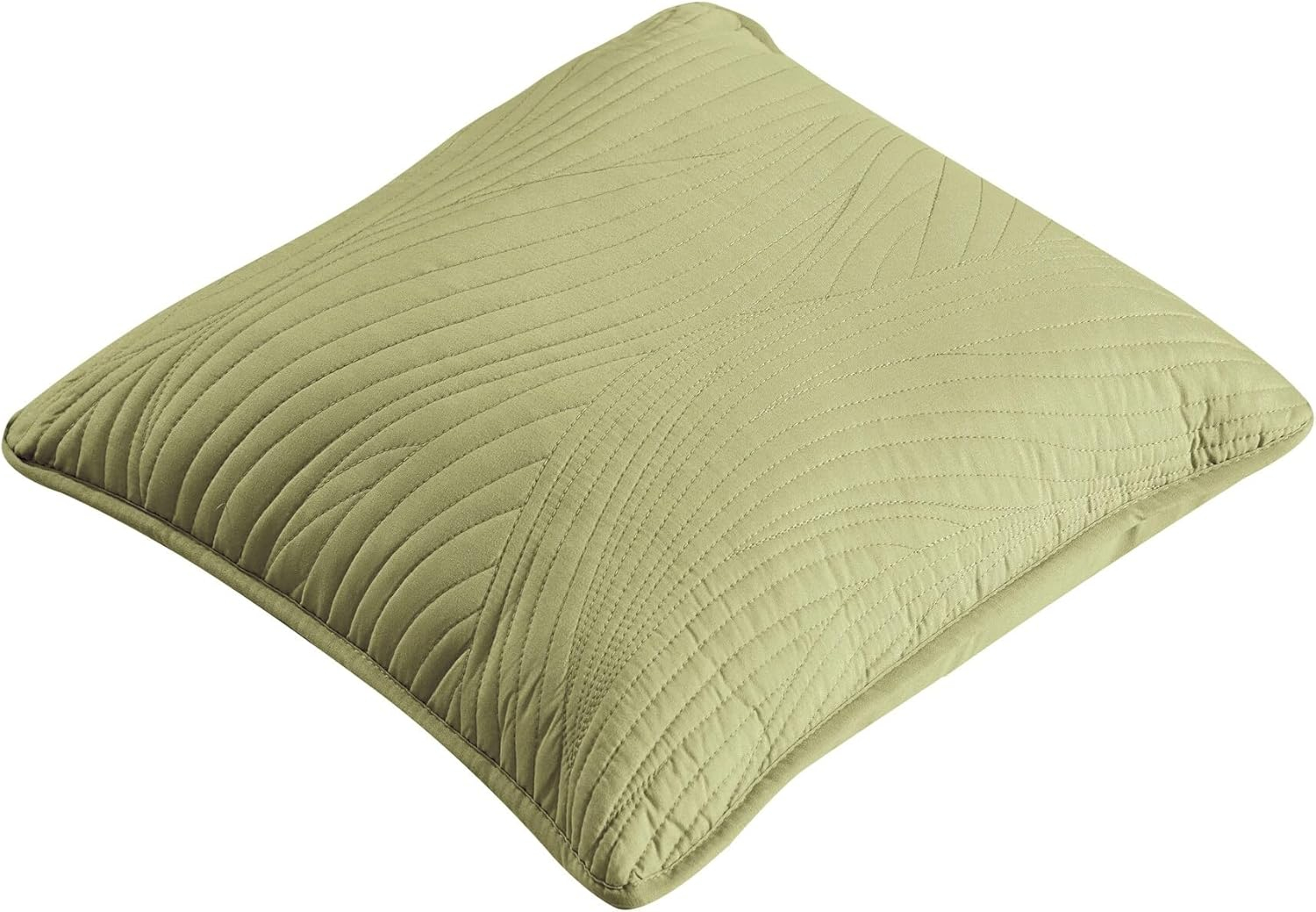 Stream Embroidered Reversible Throw Pillow