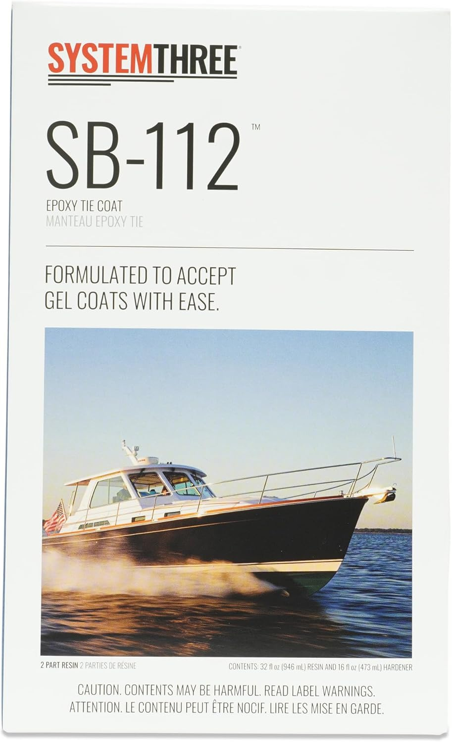 SB-112 Clear UV-Resistant Epoxy Tie Coat Kit, 1.5 Quart