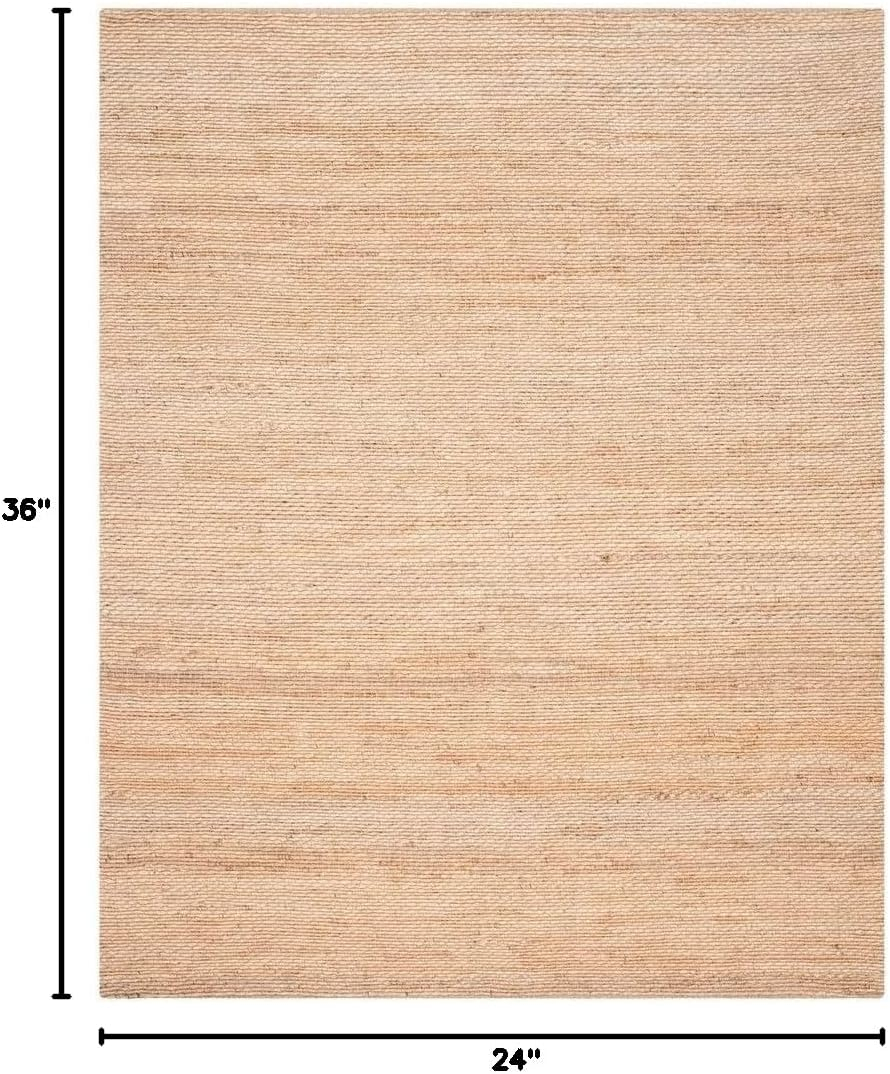 SAFAVIEH Natural Fiber Bryon Braided Jute Area Rug, Natural, 2' x 3'