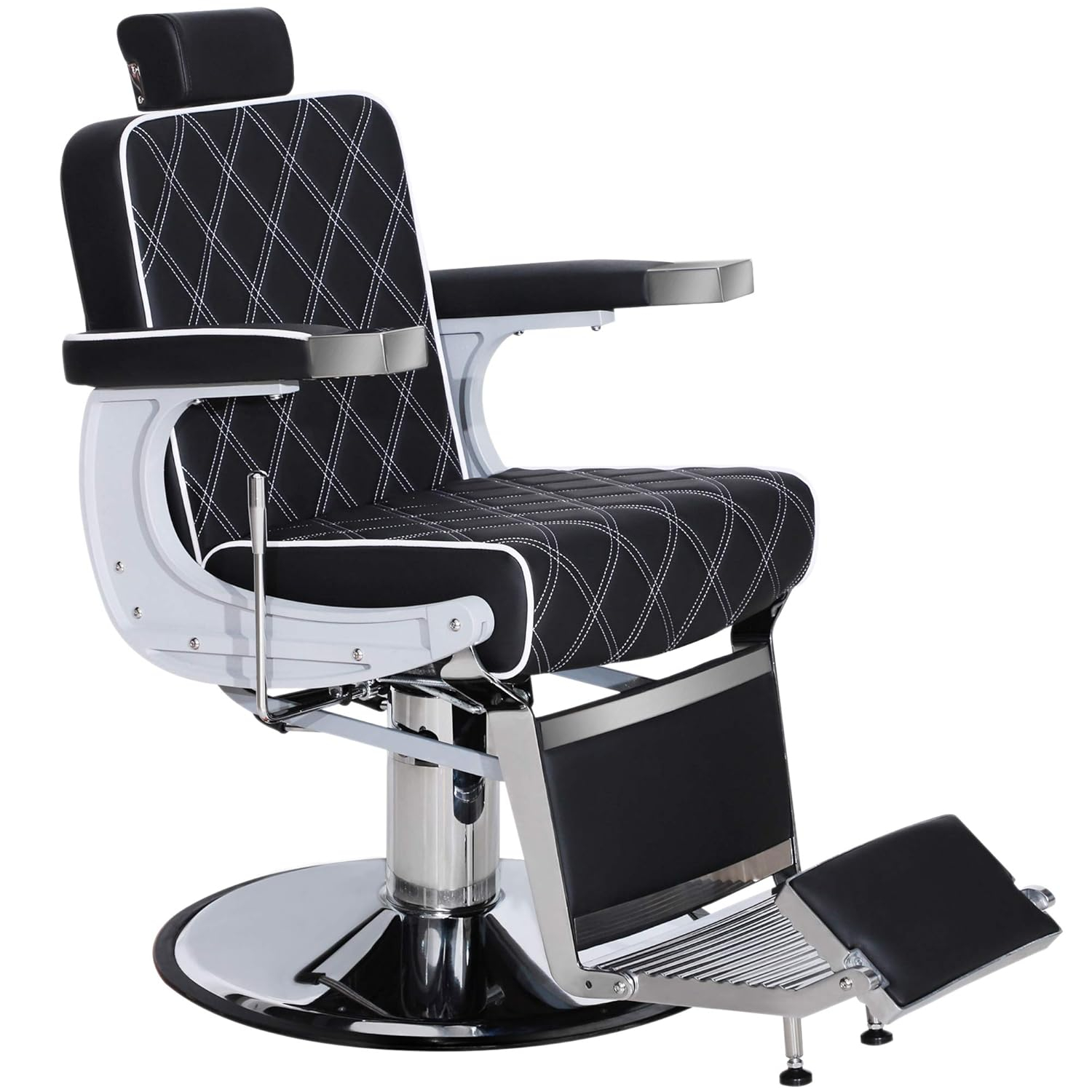 BarberPub Vintage Barber Chair Recline Salon Beauty Spa Shampoo Black 3825