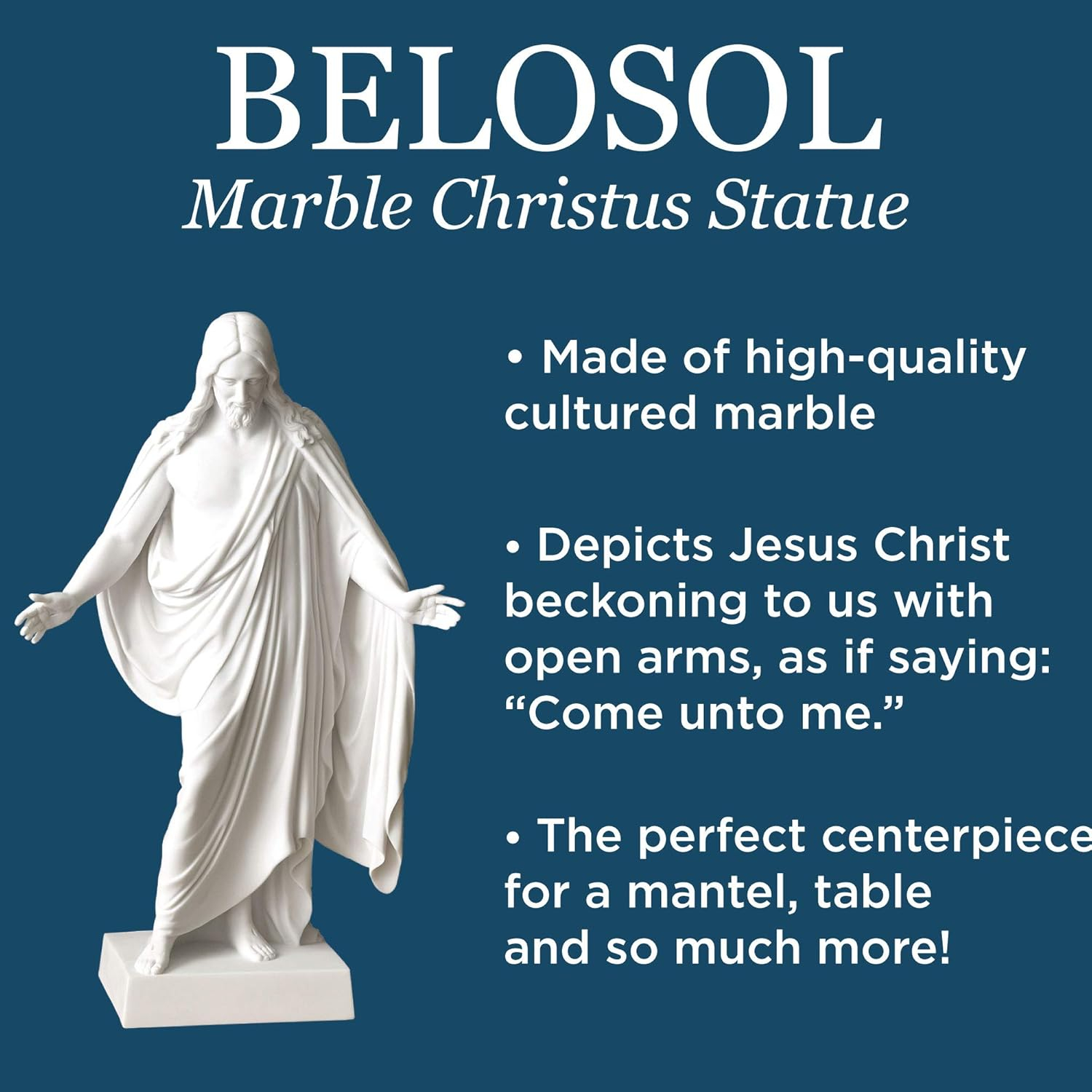 Deseret Book - Christus Statue - Christian Decor - Jesus Statue - Jesus Home Decor - Inspirational Sculpture - Christian Living - 12