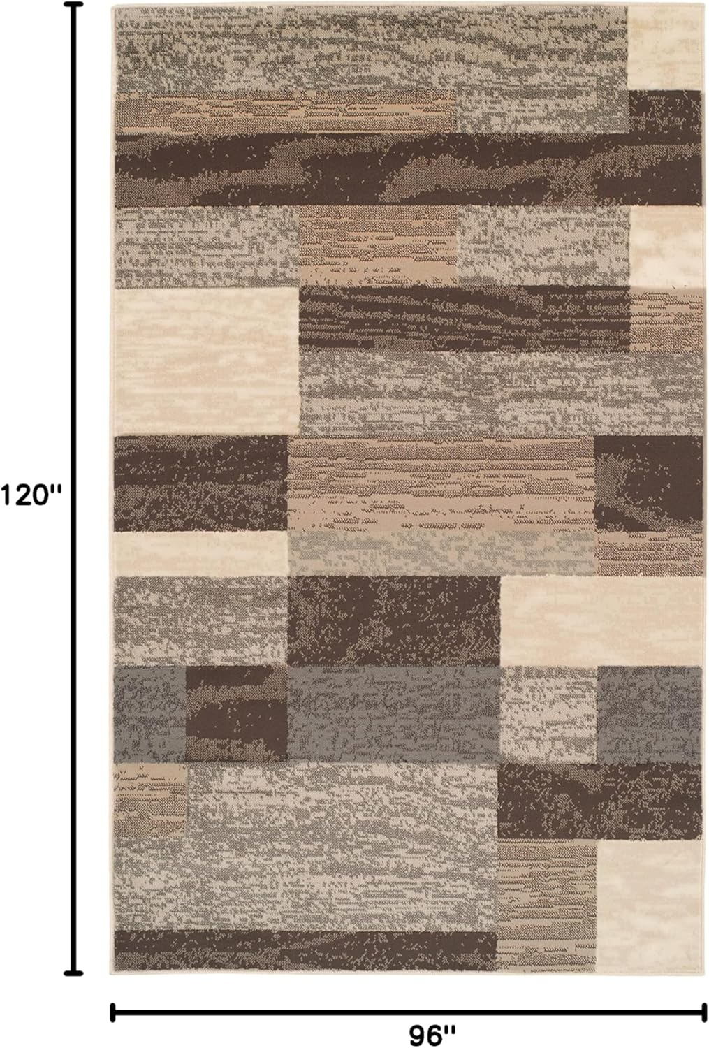 Rockwood Slate Geometric 8' x 10' Synthetic Area Rug