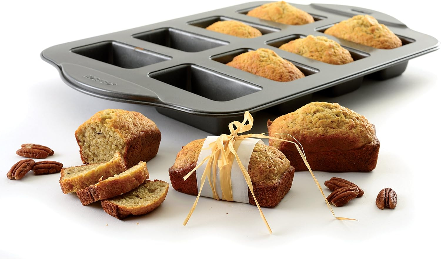 Norpro Nonstick Mini Loaf Pan, 8 Count, One Size, As Shown