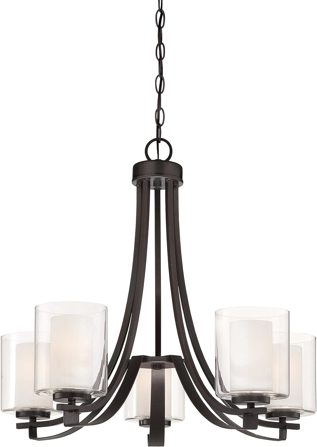 Minka Lavery 4105-172 Parsons Studio 5 Light Chandelier in Smoked Iron