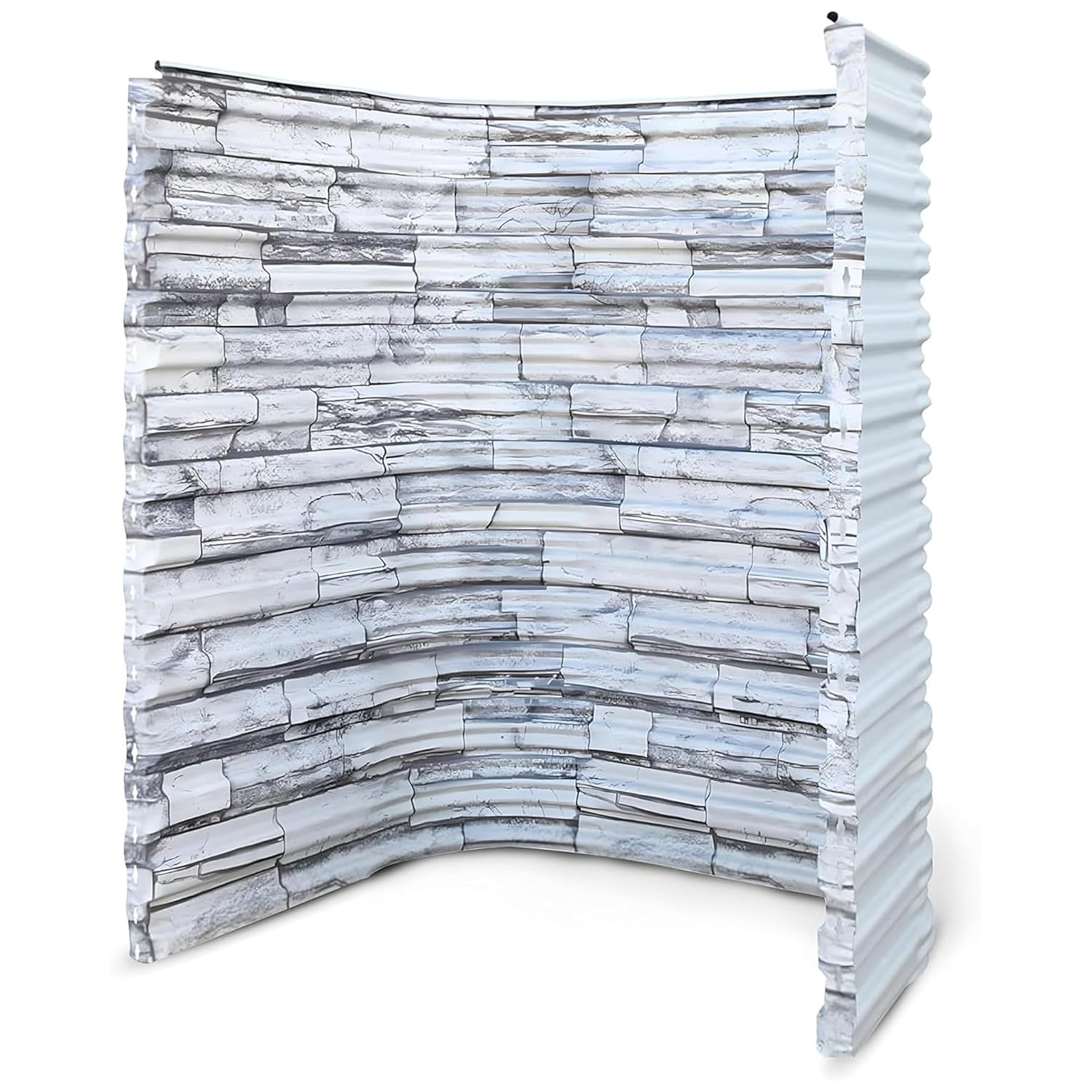 Gray Stoneview Heavy-Duty Corrugated Steel Window Well, 60" x 36"