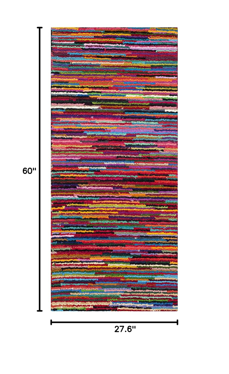 SAFAVIEH Nantucket NAN142A Handmade Pink / Multi Rug