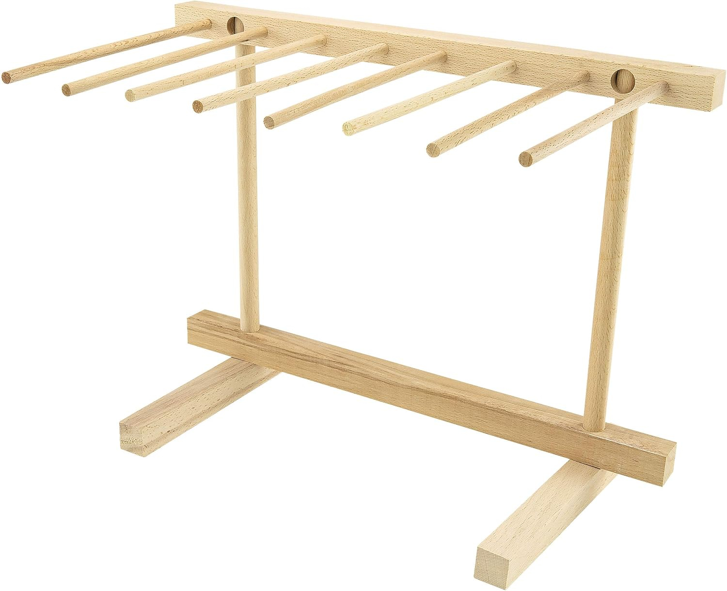 Southern Homewares Collapsible Wooden Pasta Drying Rack – Natural Beechwood Pasta Hanger for Fresh Pasta, Noodles, and Spaghetti – Easy to Assemble, Compact Design – Ideal for Home Pasta Making