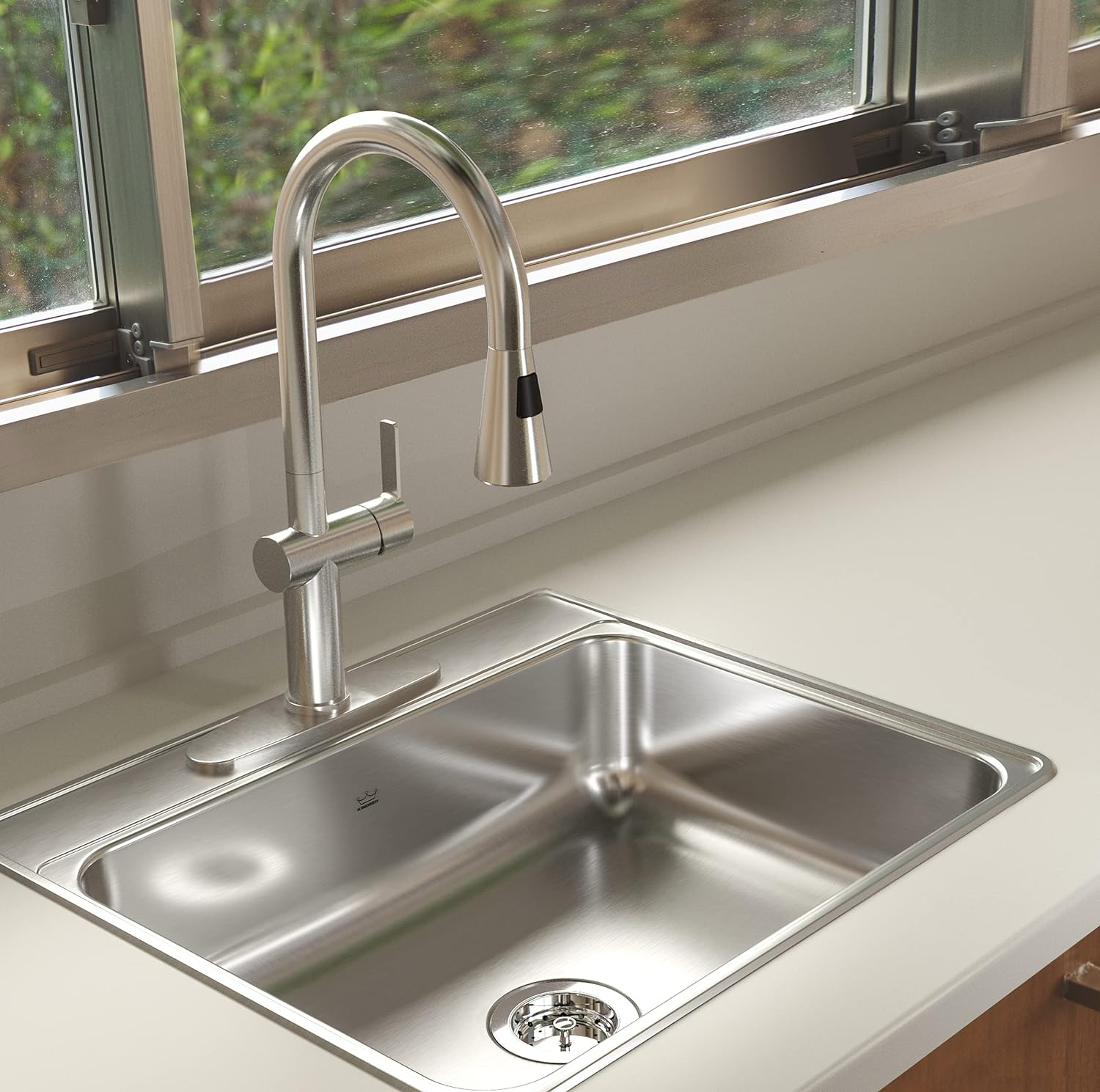 Creemore 25'' L Drop-In Single Bowl Stainless Steel Kitchen Sink
