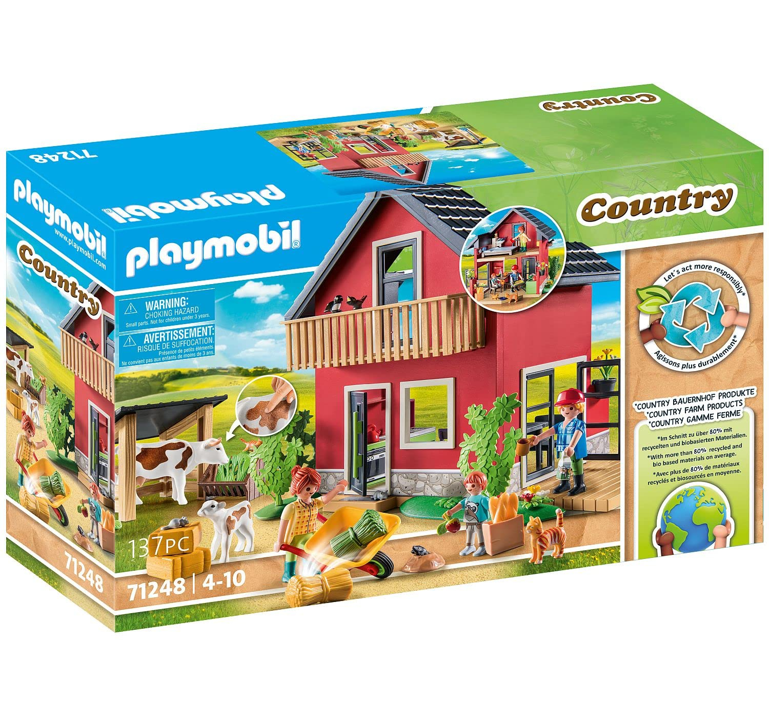 Playmobil Country - Farmhouse w/ Outdoor Area