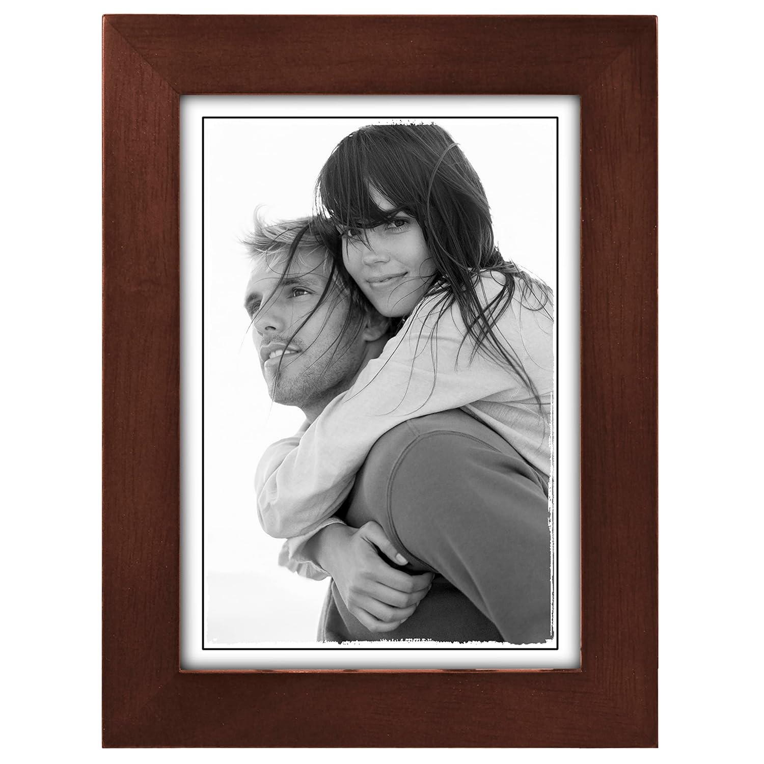 Malden Linear Dark Walnut 5x7 Frame