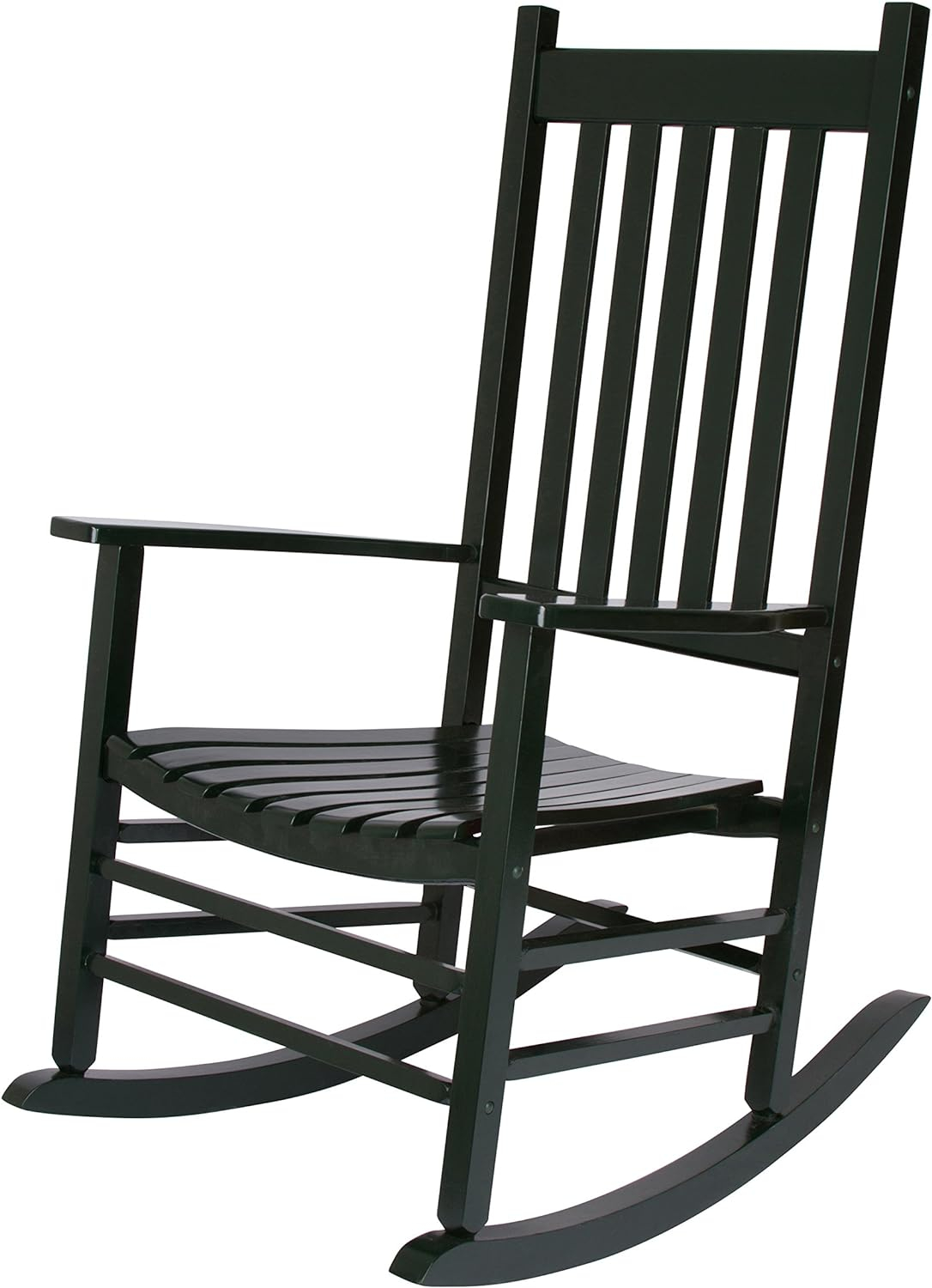 Shine Company Traditional Hardwood Indoor/Outdoor Patio Porch Rocker in Green