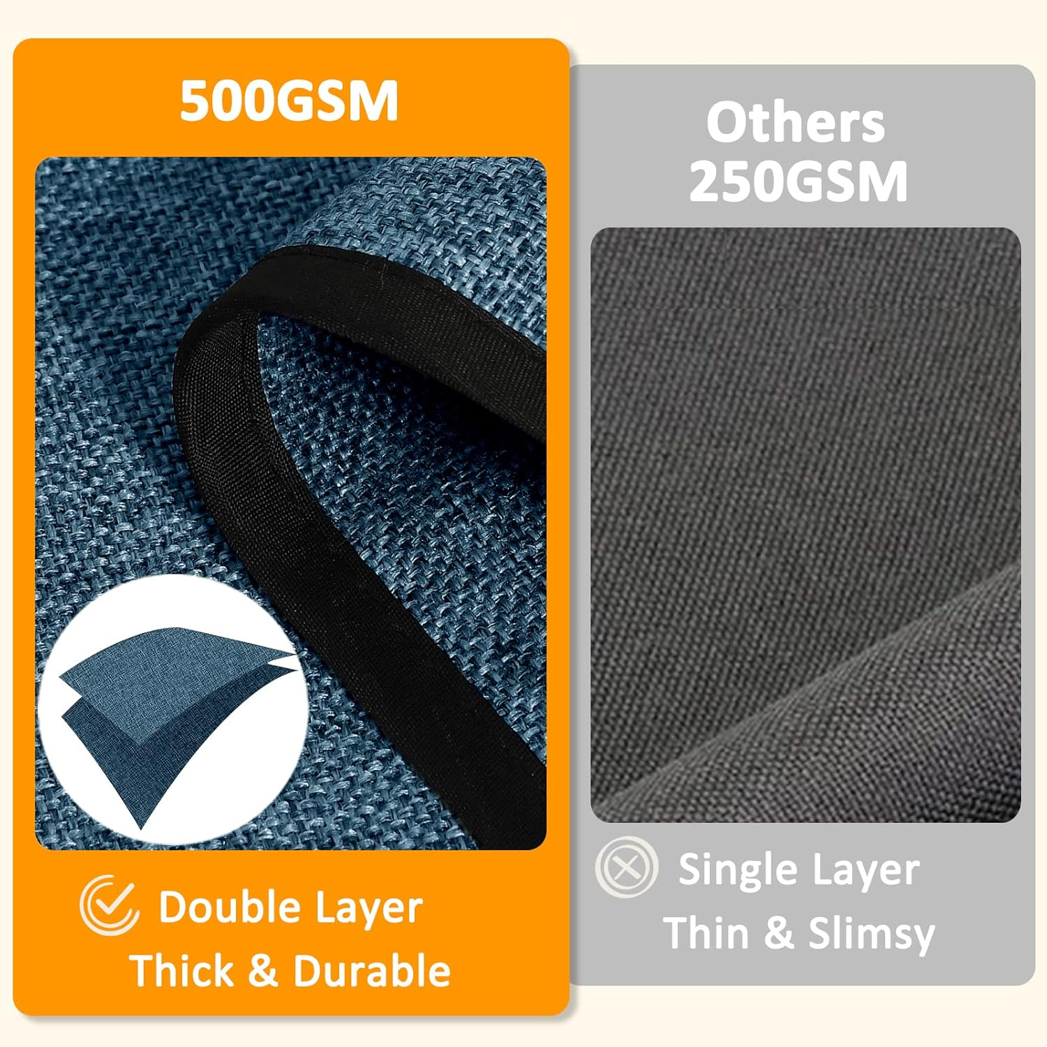 Joywell Remote Holder for Couch Non Slip Sofa Armrest Organizer Armchair Caddy with 6 Pocket Storage for Magazine, Tablet, Phone, iPad, Grey-Blue