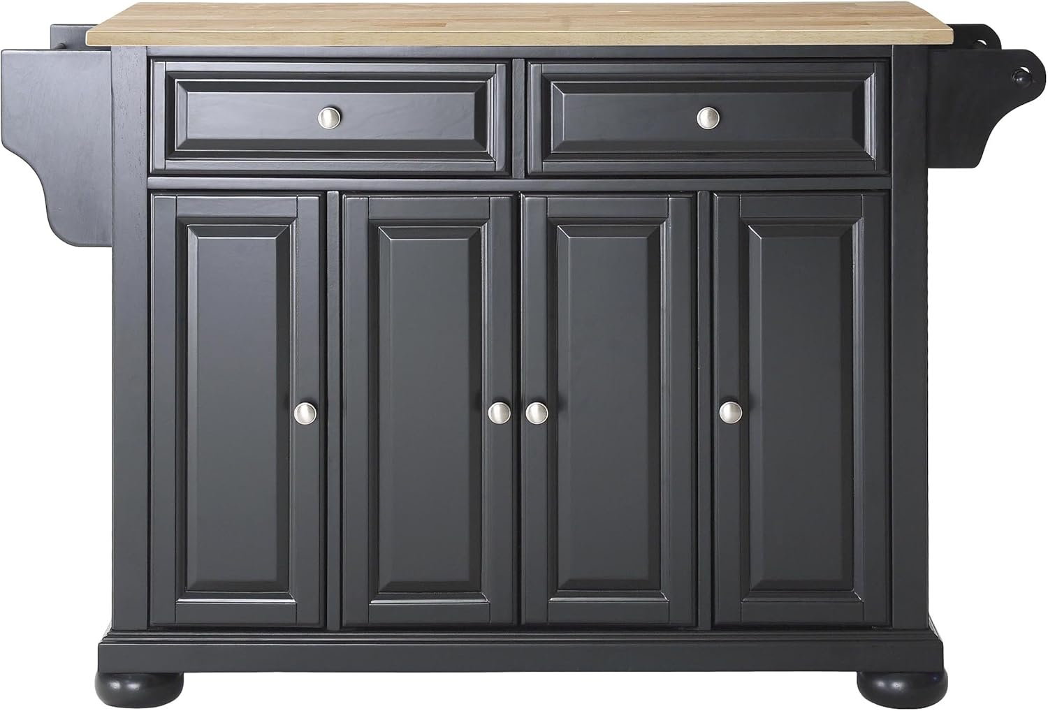 Crosley Furniture Alexandria Wood Kitchen Island in Mahogany