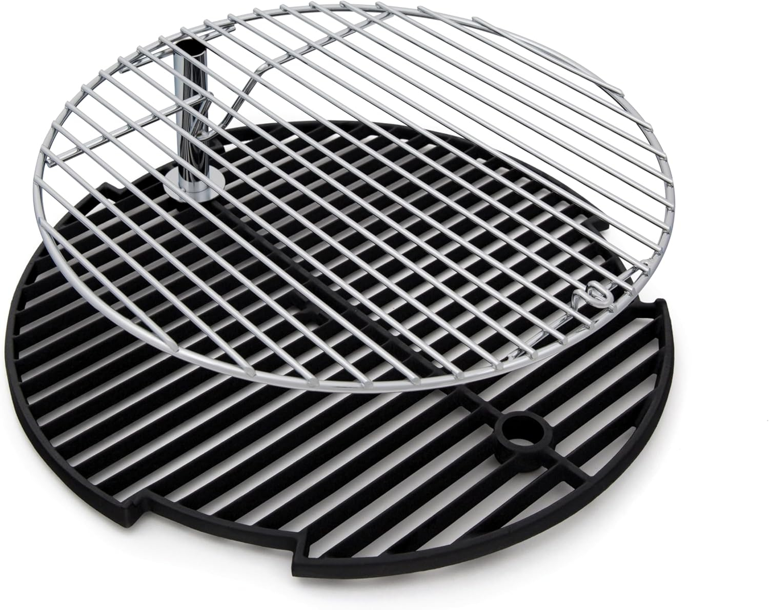 Broil King 19" Black Cast Iron and Chrome Grill Grate Set