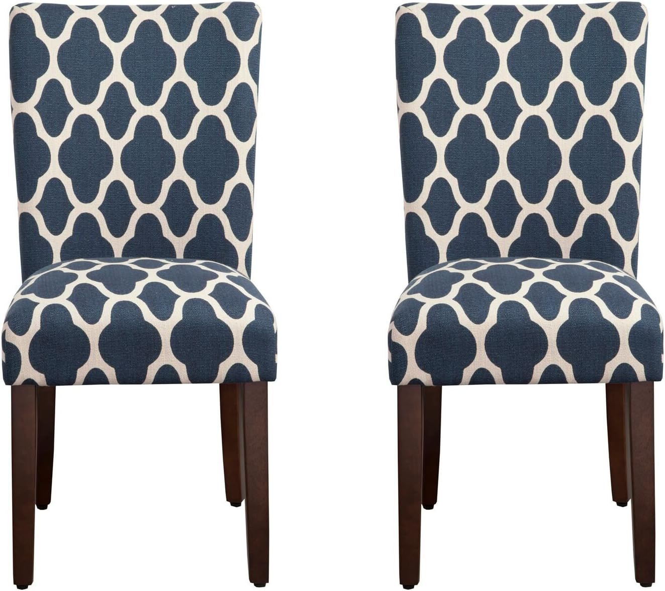 HomePop Parsons Dining Chairs (Set of 2), Quatrefoil