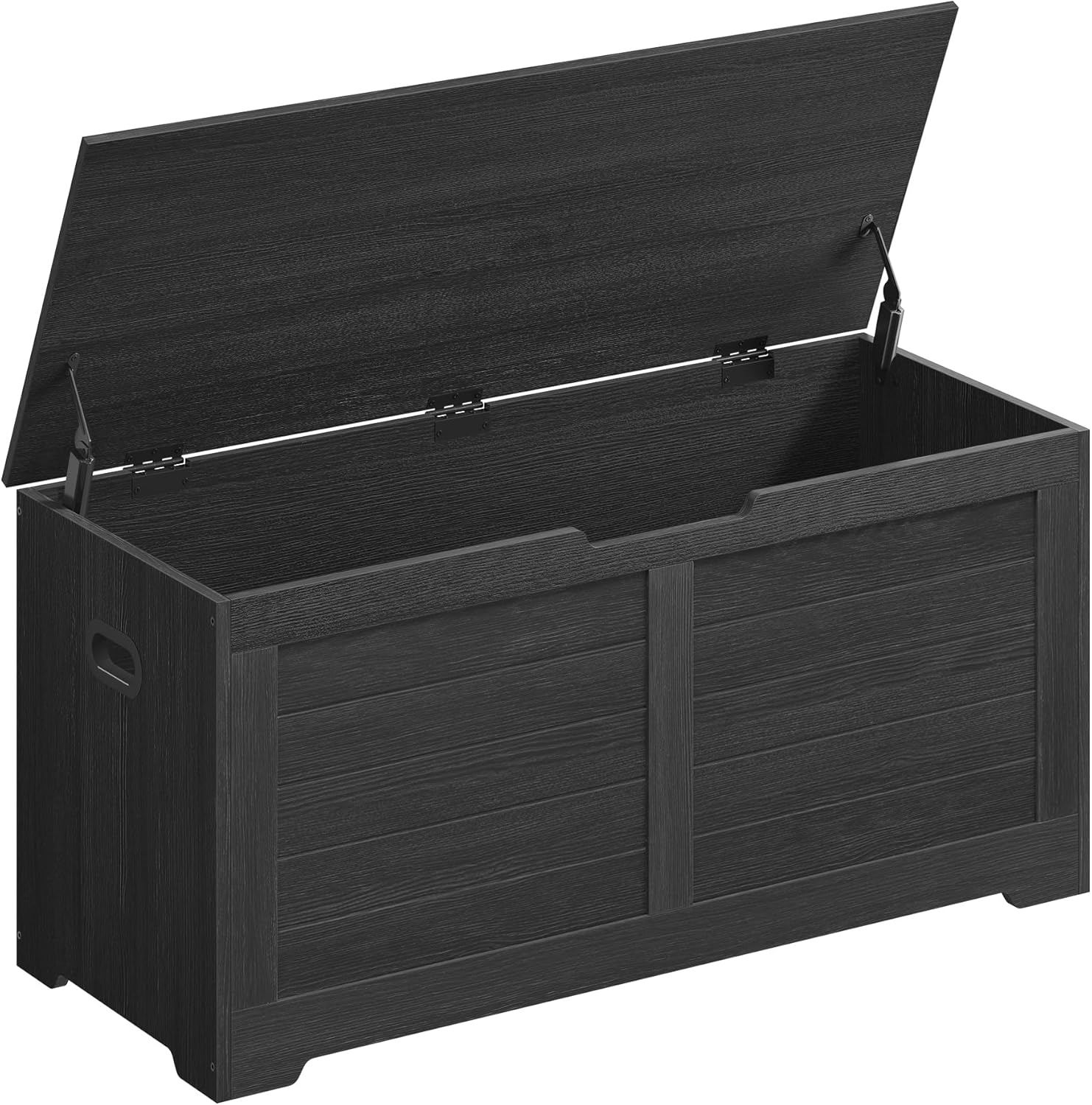 Killeryuki Storage Chest, Storage Trunk with 2 Safety Hinges, Storage Bench, Shoe Bench, Farmhouse Killeryuki, 15.7 x 39.4 x 18.1 Inches, for Entryway, Bedroom, Living Room, Ebony Black ULSB061B01