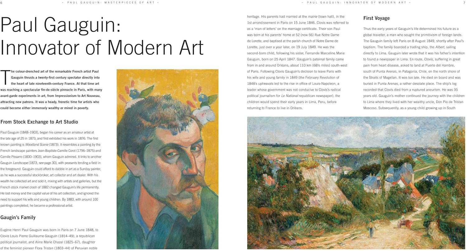 Paul Gauguin Masterpieces of Art Hardcover Book