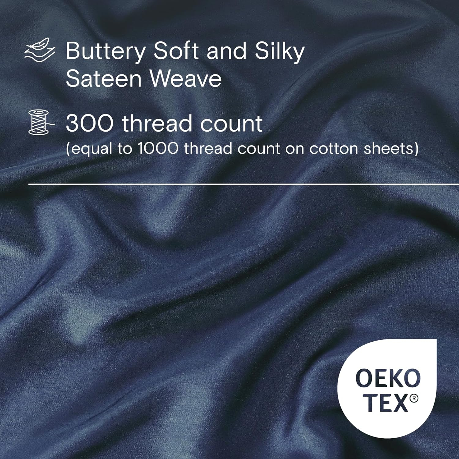 SIJO AiryWeight Tencel Duvet Cover, 100% Lyocell Derived from Eucalyptus, Buttery Soft, Best Cooling Sheets by Architectural Digest (Sapphire, Full/Queen 90"x90")