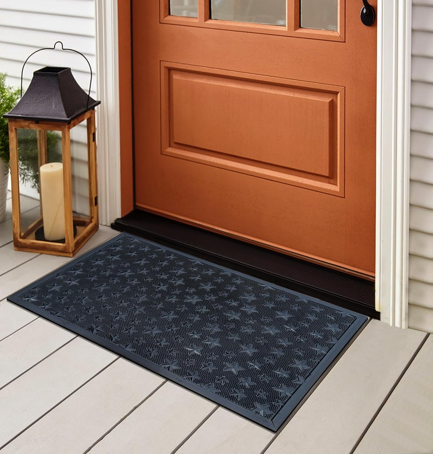 A1HC Good Luck Design Rubber Pin Welcome Door Mats 24"x36" for Outdoor Entrance, Fun Designed Doormat, Welcome Mats for Front Door Non-Slip Backing Rubber Doormat for Indoor Outdoor Use