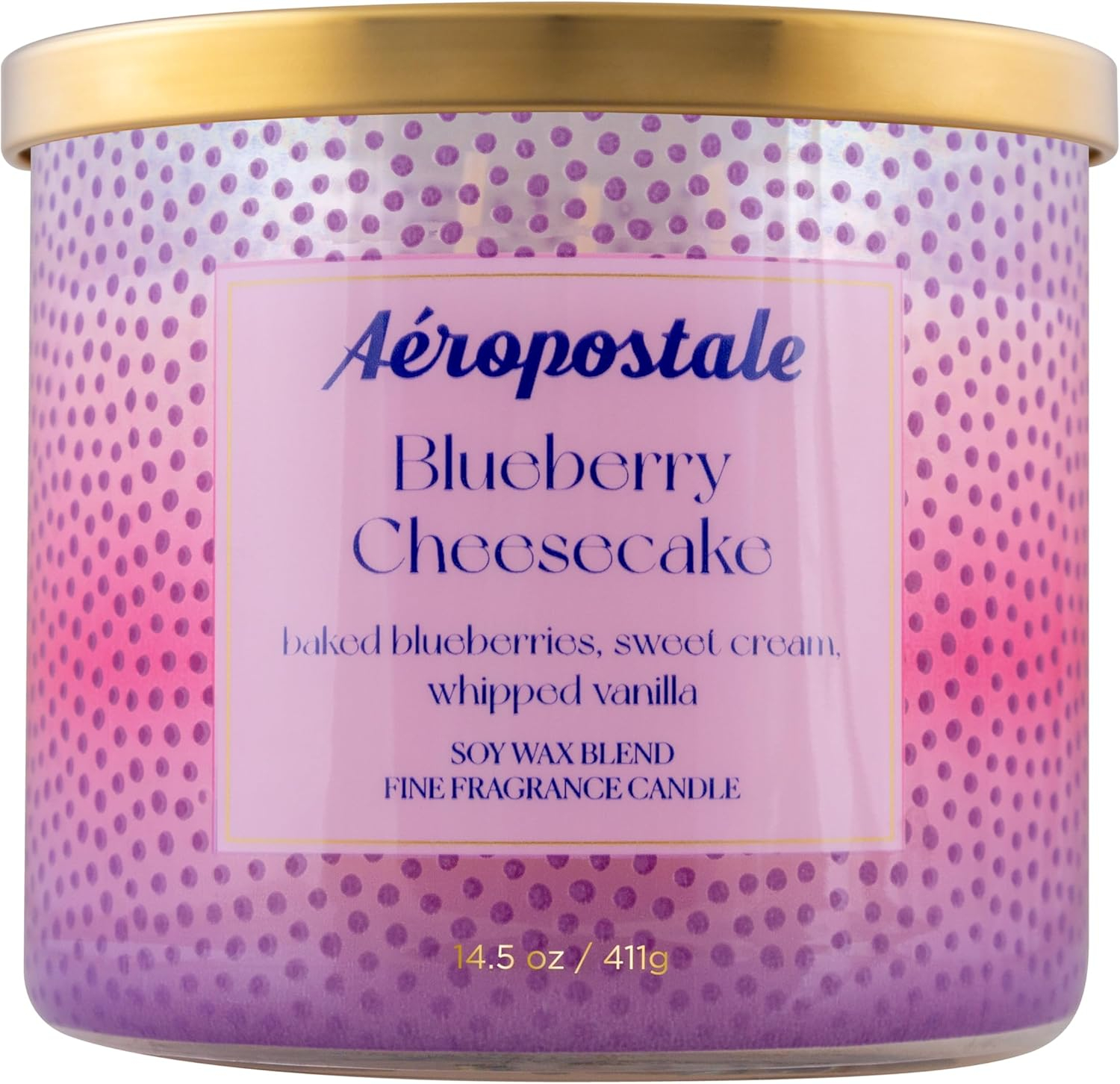 Aeropostale Blueberry Cheesecake Candle, 14.5 oz.