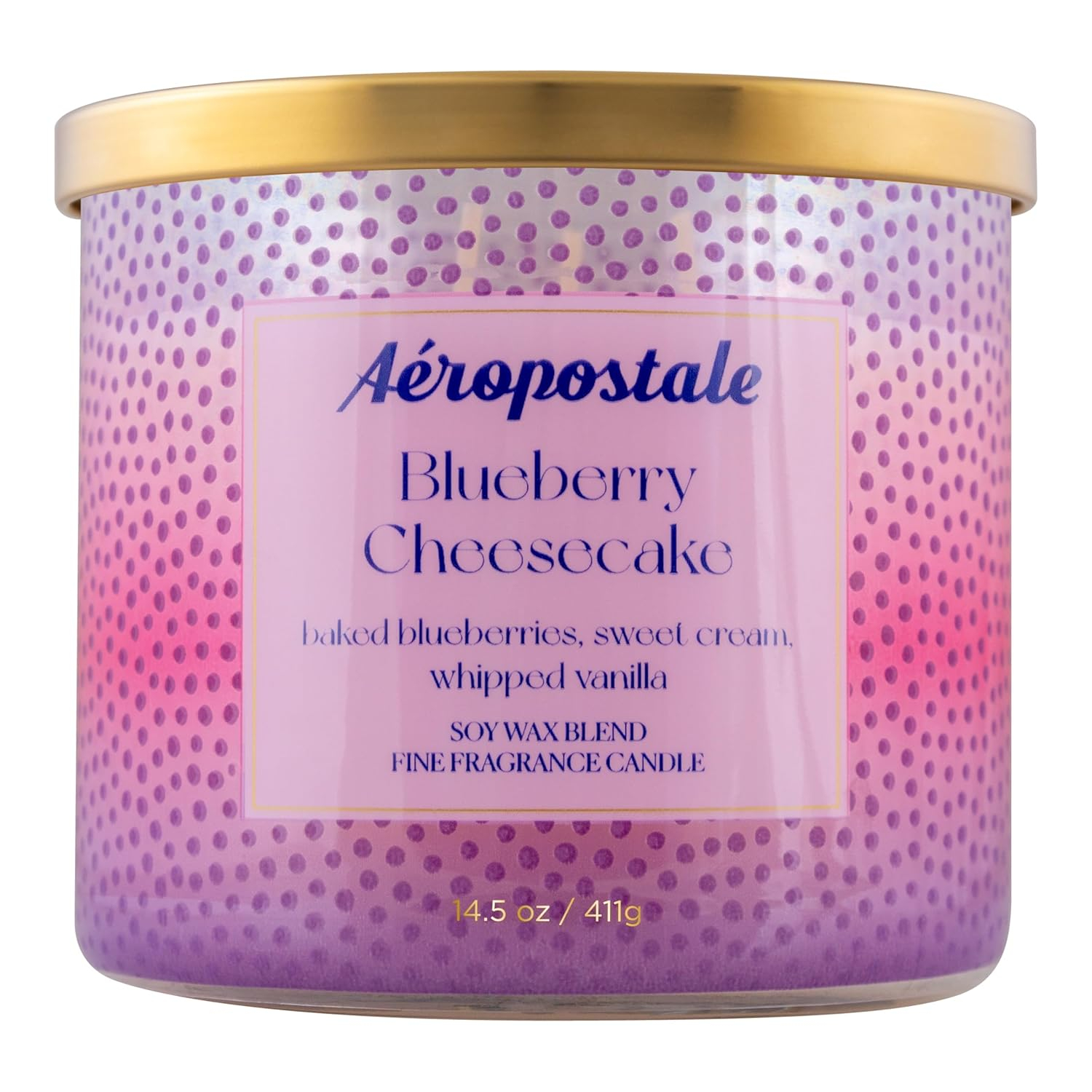 Aeropostale Blueberry Cheesecake Candle, 14.5 oz.
