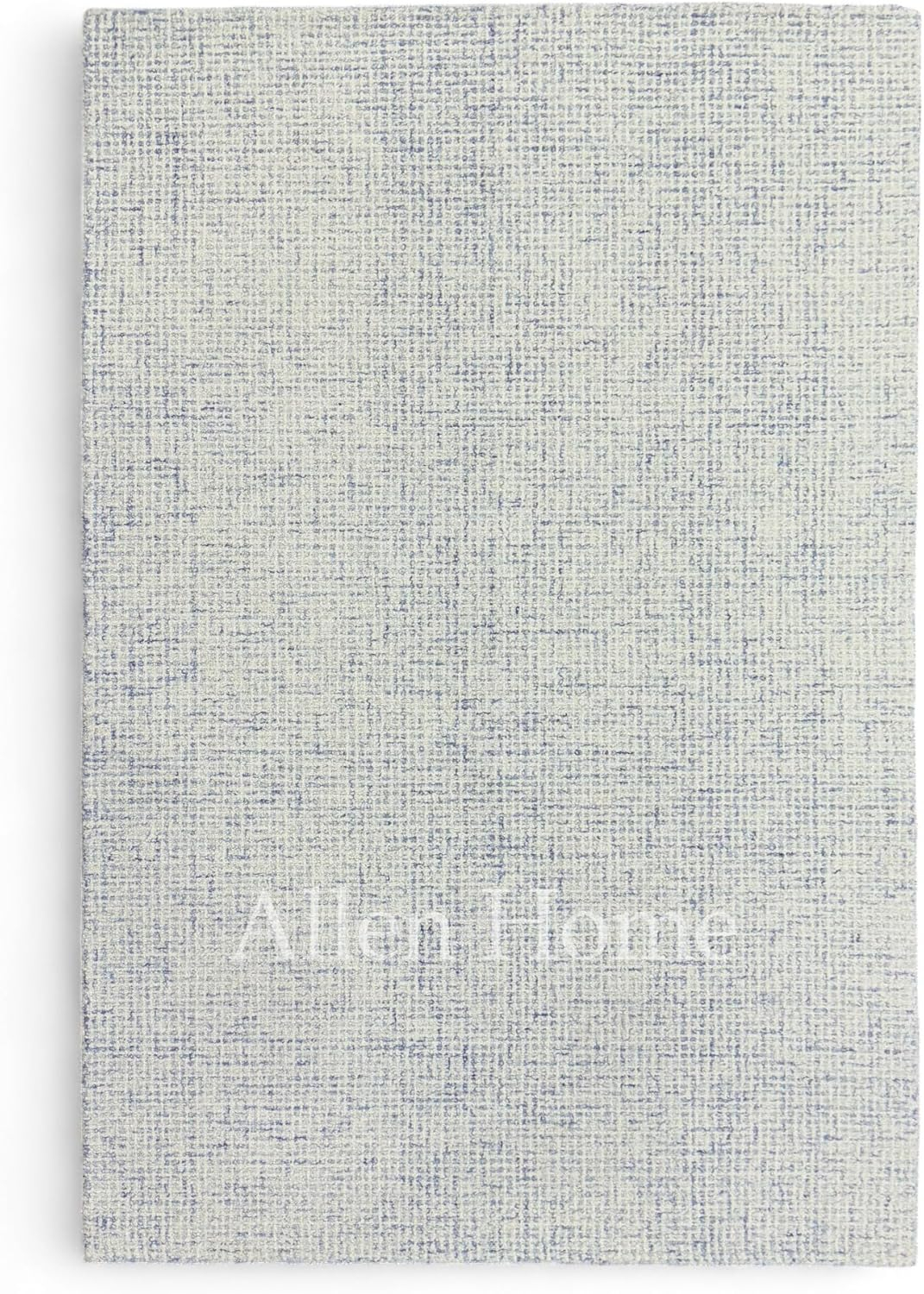 Alora Decor London 9' x 12' Solid Blue/Gray/Rust/Blue Hand-Tufted Area Rug