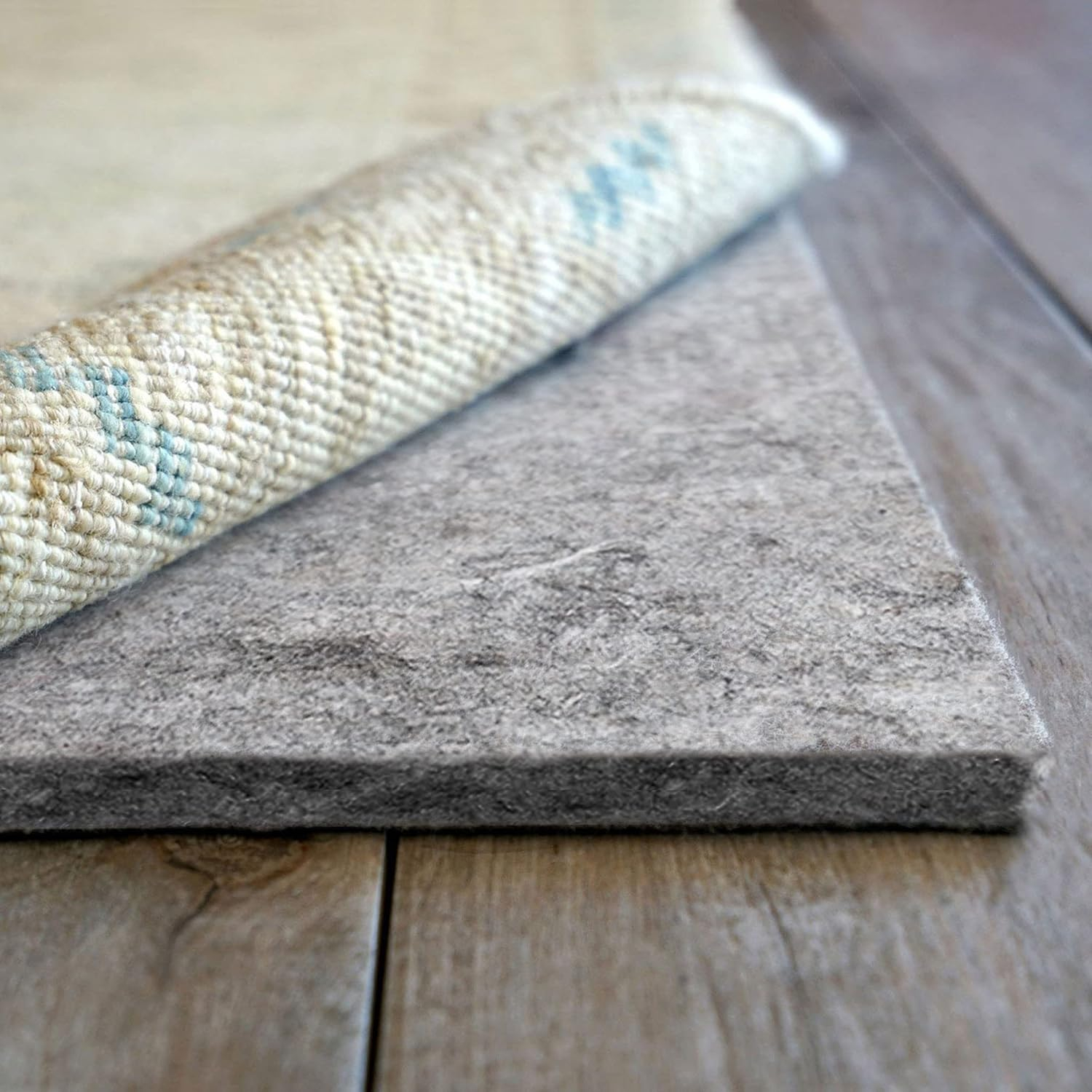 RUGPADUSA - Superior-Lock - 4'x6' - 7/16" Thick - Felt + Rubber - Luxury Non-Slip Rug Pad - Perfect for Hardwood Floors, Available in 2 Thicknesses, Many Custom Sizes
