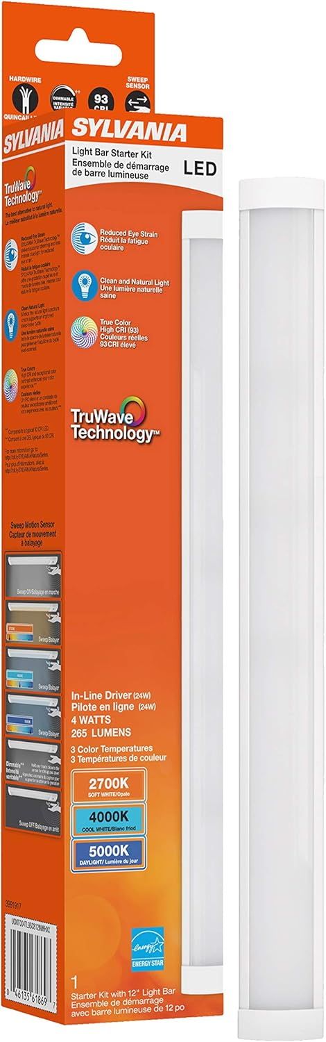 Sylvania 61869 - UCKIT004TL9SC612INWH Indoor Under Cabinet Cove LED Fixture