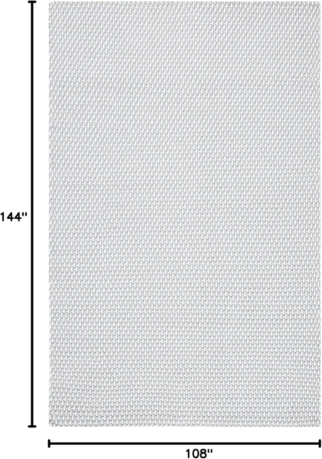 Handmade Gray Cotton Basket Weave 9' x 12' Area Rug