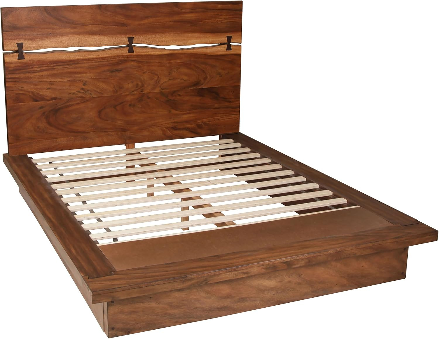 Winslow Queen Bed Smokey Walnut and Coffee Bean